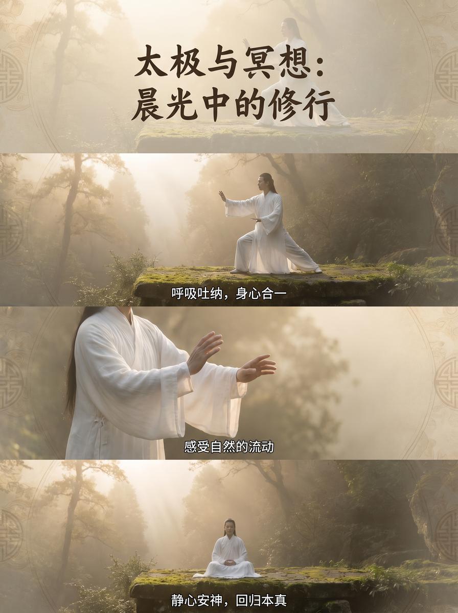 17C 太极晨练视频演示：晨光中的东方身心修行 - www.exwkdre.cn